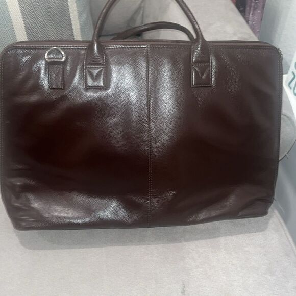 ILI New York brown leather briefcase - Picture 2 of 6